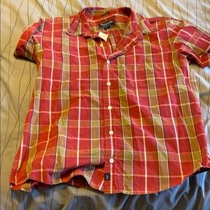 Abercrombie man large muscle casual button down